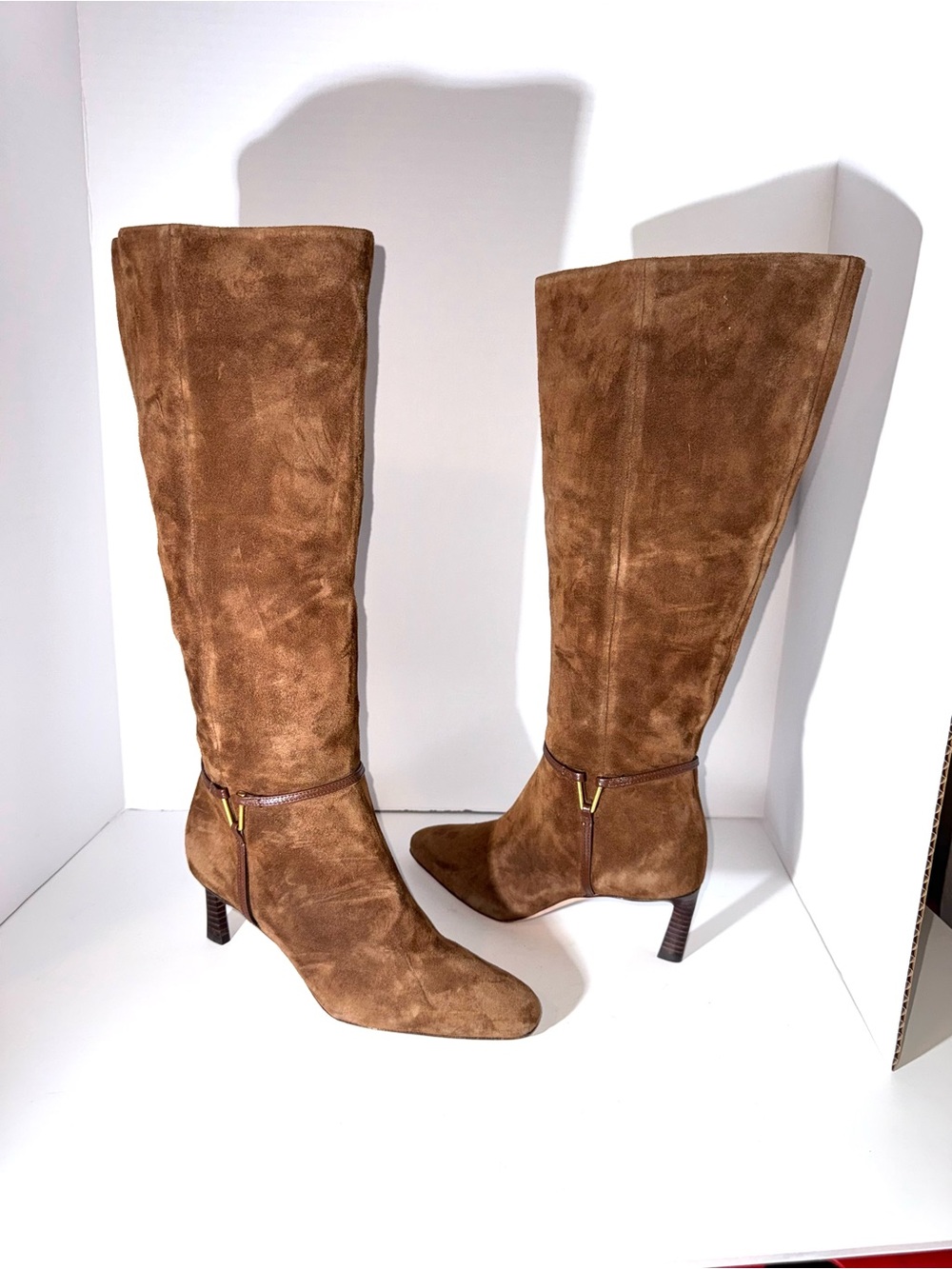 Veronica Beard Kenzie Suede Harness Boots